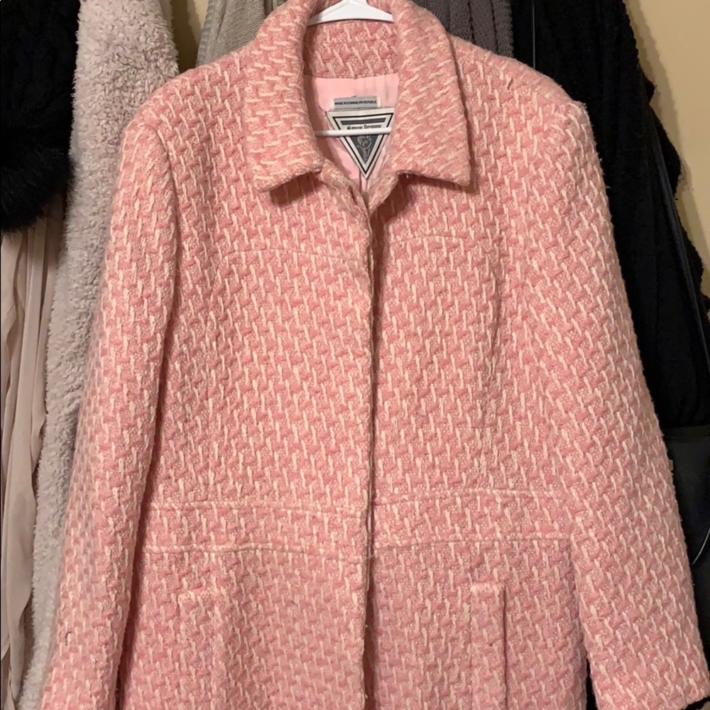 Martin Richards Pink + White Coat
